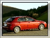 Czerwony, Hatchback, Chevrolet Lacetti