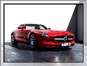 Czerwony, AMG, Mercedes Benz SLS