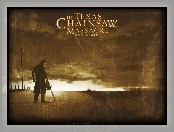 Texas Chainsaw Massacre The Beginning, droga, piła łańcuchowa, człowiek