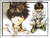 Saiyuki, człowiek, oczy