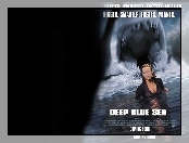 Deep Blue Sea, kobieta, woda, rekin