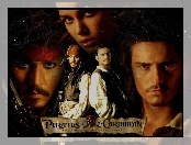 gwiazdy, Piraci Z Karaibów, Orlando Bloom, Keira Knightley, Johnny Depp