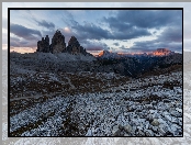 Włochy, Góry, Szczyty, Masyw Tre Cime di Lavaredo, Dolomity