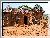 Domek, Afryka, Gliniany, Benin