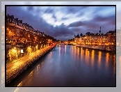 Domy, Francja, Rzeka, Paryż