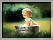 Donald Zolan, Dziewczynka, Kąpiel w Pianie