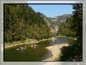 Dunajec, Drzewa, Spływ, Góry