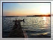 Jezioro, Dzieci, Pomost