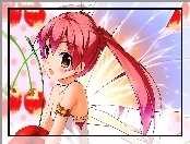 Anime, Dziewczyna, Wiśnie
