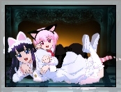 dziewczyny, uszy, Tsukuyomi Moon Phase