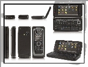 Nokia E90, Góra, Dół, Czarna, Panorama, Tył, Boki