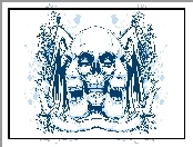 Fantasy, Czaszka, Trzy, Twarze, Grafika 2D