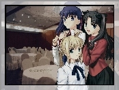 Fate Stay Night, dziewczyny, restauracja