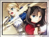 oczy, Fate Stay Night, dziewczyny, twarze, gniew