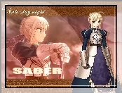 Fate Stay Night, miecz, saber, kobieta