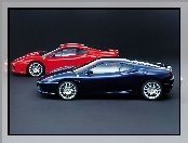 Ferrari F360, Czerwone, Niebieskie