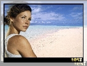 Evangeline Lilly, Lost, Serial, plaża, Zagubieni, ocean