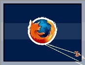 FireFox, przeglądarka, lis, grafika, ziemia