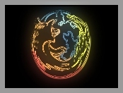 Logo, Firefox, Szkic