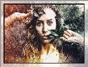 Kobieta, Fractalius, Liście