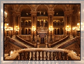 Schody, Francja, Paryż, Opéra Garnier, Wnętrze