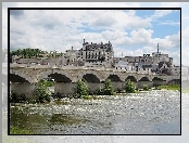 Francja, Rzeka, Most, Zamek, Amboise