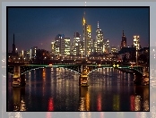 Frankfurt, Budynki, Niemcy, Most