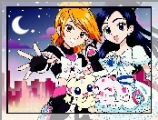 Futari Wa Precure, zwierzaki, dziewczyny, księżyc