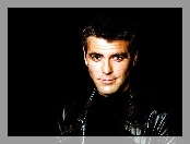 George Clooney, skórzana kurtka