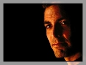 George Clooney, oczy, twarz