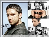 Gerard Butler, okulary, twarz