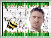 Gerard Butler, spinacz, rybka