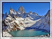 Góra, Staw, Fitz Roy, Patagonia