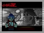 Gorillaz, włosy, ludzik, twarz