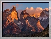 Chile, Park Narodowy Torres del Paine, Patagonia, Góry