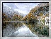 Góry, Lasy, Kolorowe, Drzewa, Jezioro