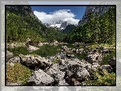 Góry, Lasy, Jezioro, Kamienie
