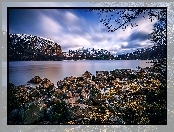 Góry, Norwegia, Jezioro, Kamienie