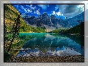 Góry, Kanada, Las, Jezioro