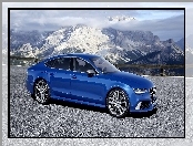 Góry, Niebieskie, Audi, RS7, Droga
