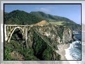 Góry, Kalifornia, Most, Łukowy, Woda