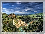 Góry, Park, Narodowy, Yellowstone, Rzeka