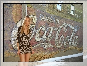 Graffiti, Kobieta, Franziska Facella, Modelka, Blondynka