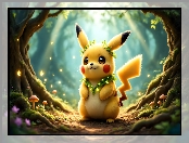 Las, Grafika AI, Pikachu, Pokemon
