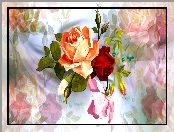 Grafika 2D, Kwiaty, Róże