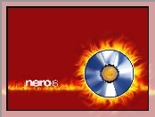 grafika, Nero, płyta, ogień, program