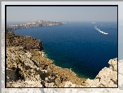 Grecja, Morze, Kamienisty, Brzeg, Santorini