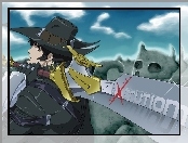 Gun X Sword, kapelusz, miecz, postać