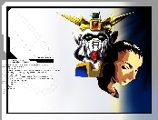 Gundam Wing, maska, twarz