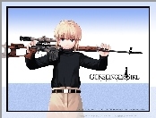 Gunslinger Girl, broń, snajper, osoba